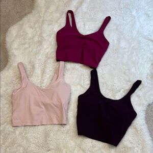 lululemon athletica (3) Women's Align - Pink, Purple, and fuchsia. Bundle of 3